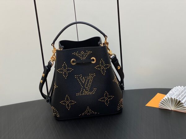 1:1 Replica Louis Vuitton LV Néonoé BB Monogram Empreinte Leather Luxury Bag For Women M46734- 7.9 Inches/ 20 Cm