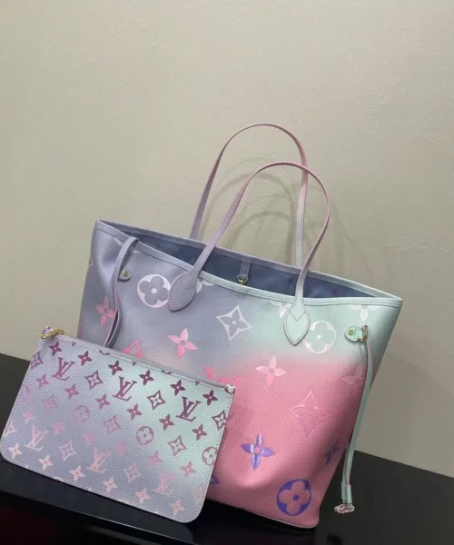 louis-vuitton-replica-neverfull-mm-monogram-canvas-sunrise-pastel-m46077