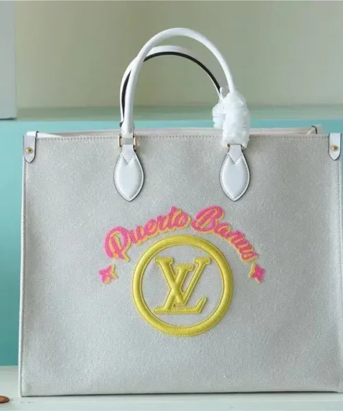 louis-vuitton-replica-onthego-gm-monogram-giant-and-raffia-white-yellow-m20815