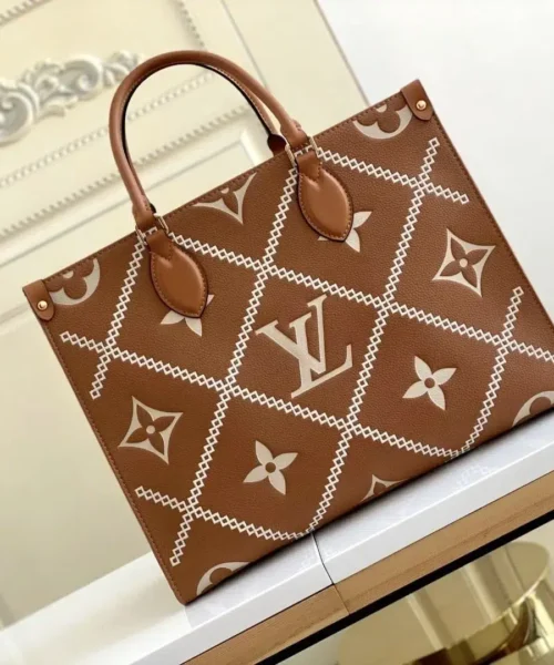 louis-vuitton-replica-onthego-mm-monogram-empreinte-arizona-brown-m46015