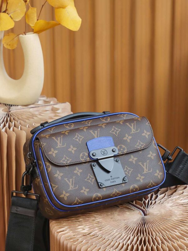 1:1 Replica Louis Vuitton LV S Lock Slingbag Monogram Macassar Luxury Bag For Women M45863 - 22cm / 8.7in