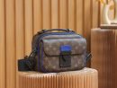 1:1 Replica Louis Vuitton LV S Lock Slingbag Monogram Macassar Luxury Bag For Women M45863 - 22cm / 8.7in