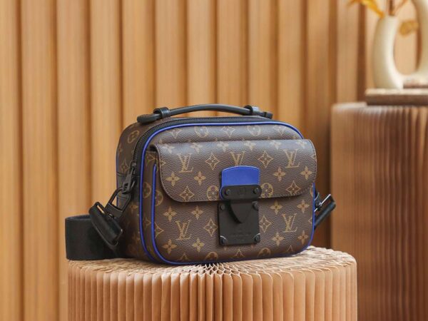 1:1 Replica Louis Vuitton LV S Lock Slingbag Monogram Macassar Luxury Bag For Women M45863 - 22cm / 8.7in