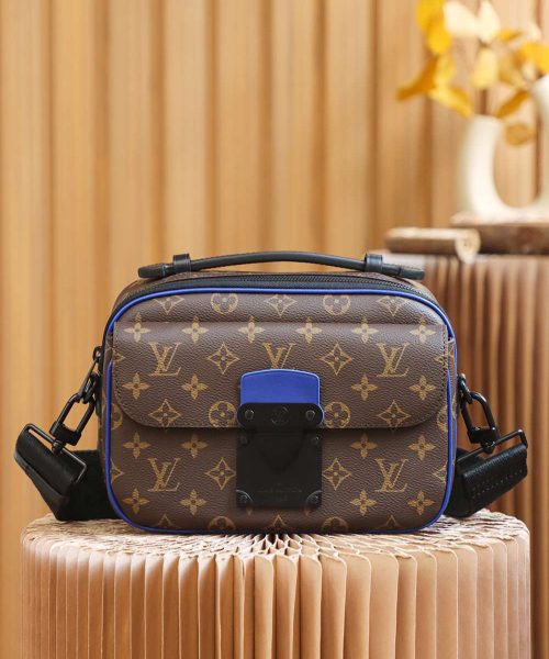 1:1 Replica Louis Vuitton LV S Lock Slingbag Monogram Macassar Luxury Bag For Women M45863 - 22cm / 8.7in