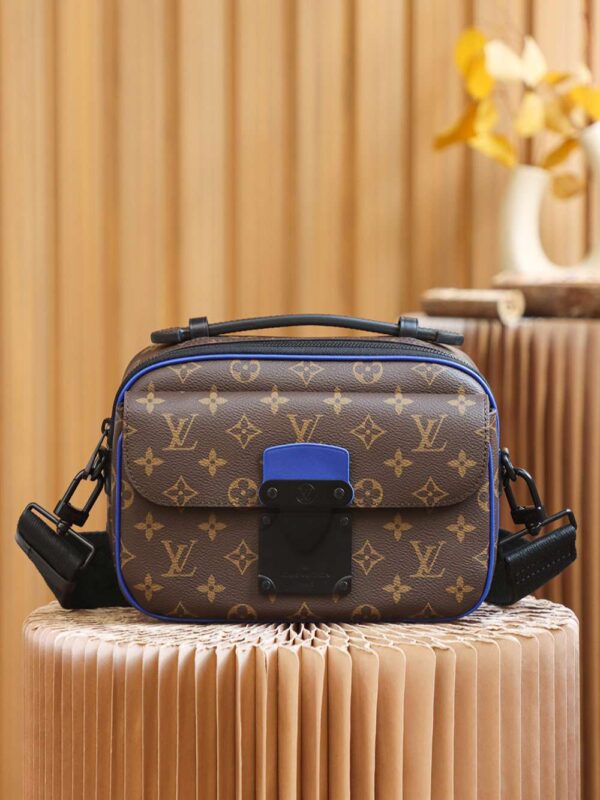 1:1 Replica Louis Vuitton LV S Lock Slingbag Monogram Macassar Luxury Bag For Women M45863 - 22cm / 8.7in
