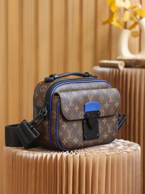 1:1 Replica Louis Vuitton LV S Lock Slingbag Monogram Macassar Luxury Bag For Women M45863 - 22cm / 8.7in