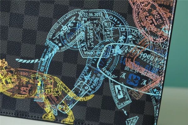 1:1 Replica Louis Vuitton LV Sac Plat Cross Damier Graphite Canvas Unique Bag For Men N45276 - 11.2in/28.5cm