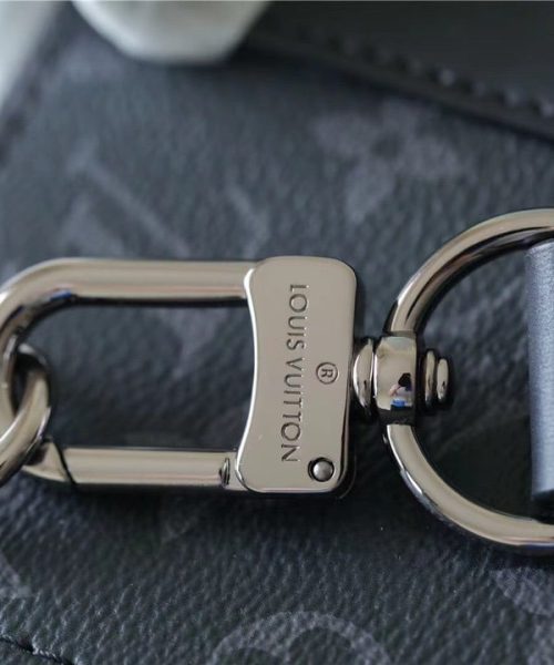 1:1 Replica Louis Vuitton LV Sac Plat Cross Monogram Eclipse Reverse Canvas Unique Bag For Men M59664 - 11.2in/28.5cm