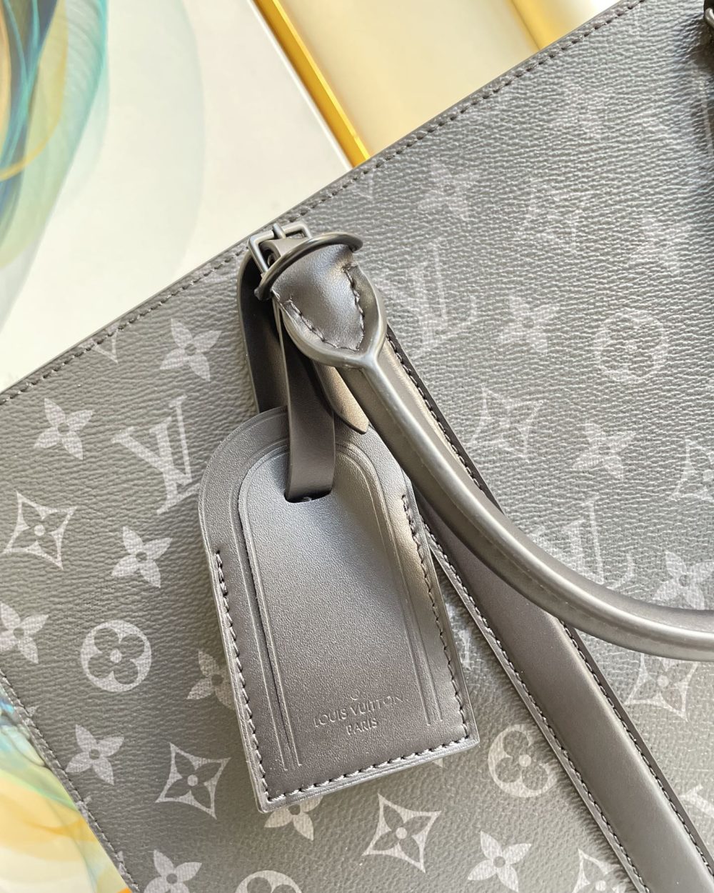 1:1 Replica Louis Vuitton LV Sac Plat Horizontal Zippe Monogram Eclipse Unique Bag For Men M45265 - 15.4in/39cm