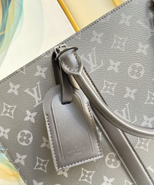 1:1 Replica Louis Vuitton LV Sac Plat Horizontal Zippe Monogram Eclipse Unique Bag For Men M45265 - 15.4in/39cm