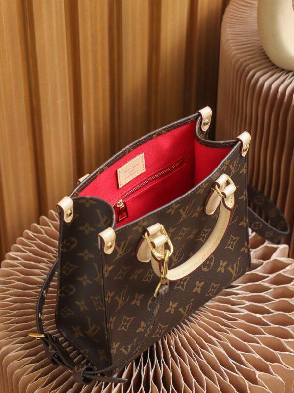 1:1 Replica Louis Vuitton LV Sac Plat PM Monogram Canvas Brown Luxury Bag For Women M45847 - 32cm / 12.6in