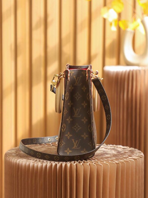 1:1 Replica Louis Vuitton LV Sac Plat PM Monogram Canvas Brown Luxury Bag For Women M45847 - 32cm / 12.6in