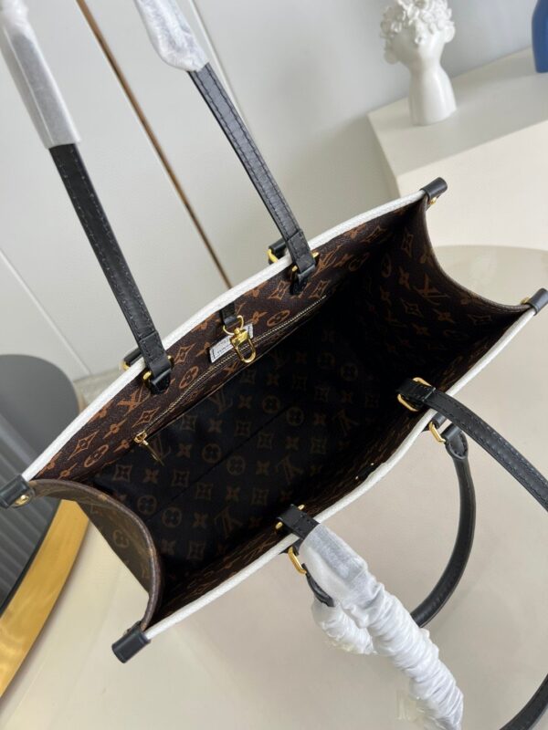 1:1 Replica Louis Vuitton LV Sac Plat Tote Bag White Luxury Bag For Women - 13.8in/35cm