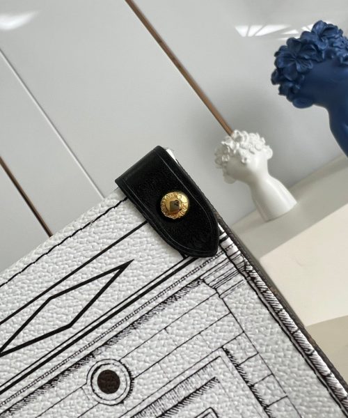 1:1 Replica Louis Vuitton LV Sac Plat Tote Bag White Luxury Bag For Women - 13.8in/35cm