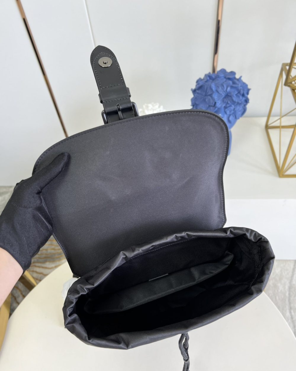 1:1 Replica Louis Vuitton LV Saumur Backpack Monogram Eclipse Canvas Unique Bag For Men M45913 - 42cm