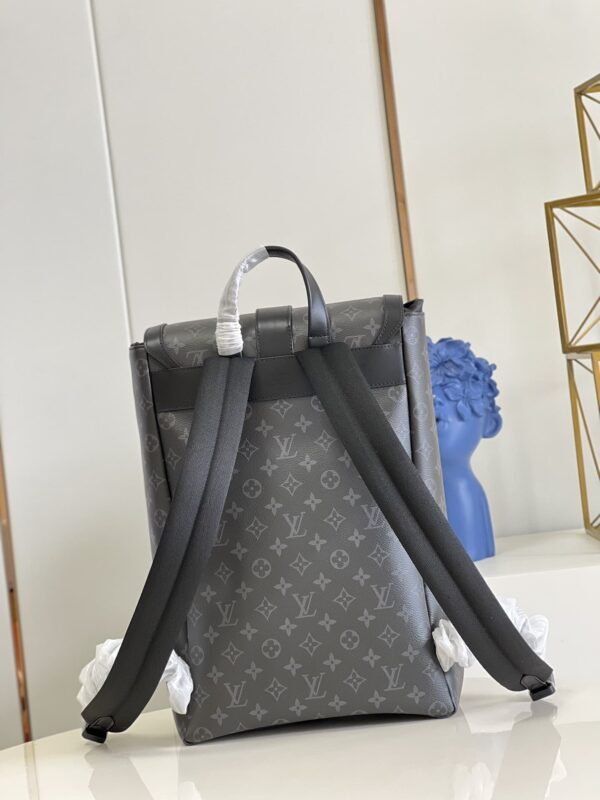 1:1 Replica Louis Vuitton LV Saumur Backpack Monogram Eclipse Canvas Unique Bag For Men M45913 - 42cm