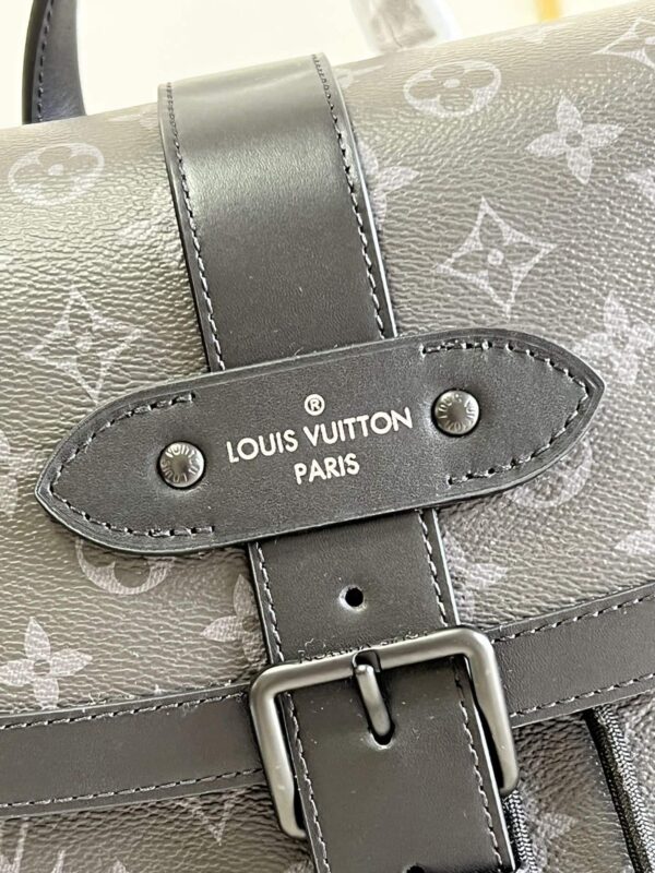 1:1 Replica Louis Vuitton LV Saumur Backpack Monogram Eclipse Canvas Unique Bag For Men M45913 - 42cm