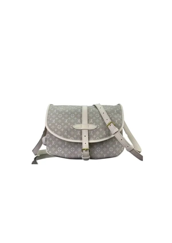 1:1 Replica Louis Vuitton LV Saumur MM Monogram Canvas Beige/Blue/Brown Luxury Bag For Women - 11.8in/30cm