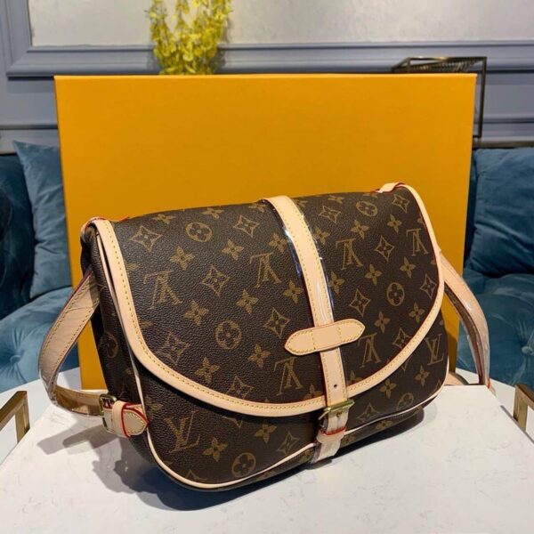 1:1 Replica Louis Vuitton LV Saumur MM Monogram Canvas Luxury Bag For Women M40710 -  11.8in/30cm