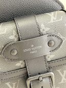 1:1 Replica Louis Vuitton LV Saumur Slingbag Monogram Eclipse Black Unique Bag For Men M45912 - 7.1in/18cm