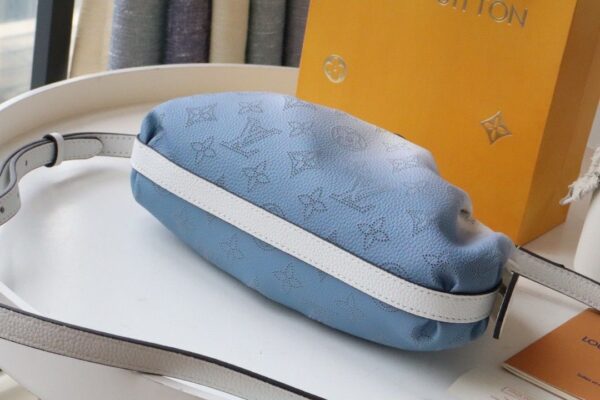 1:1 Replica Louis Vuitton LV Scala Mini Pouch Mahina Gradient Blue Luxury Bag For Women M80497 - 9.1in/23cm