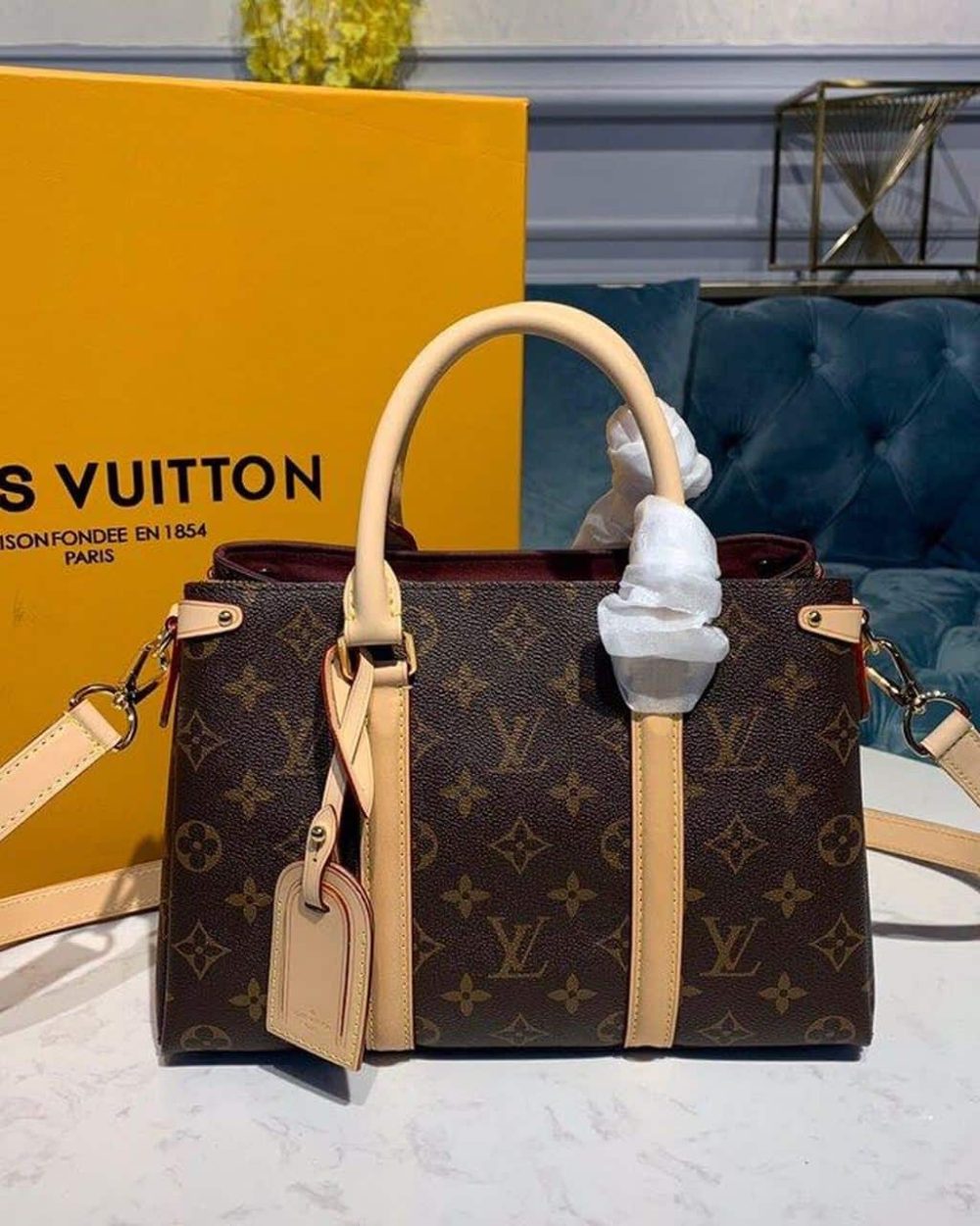 1:1 Replica Louis Vuitton LV Soufflot BB Monogram Canvas Luxury Bag For Women M44815 - 11.4in/29cm
