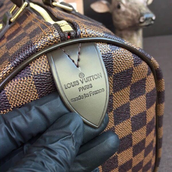 1:1 Replica Louis Vuitton LV Speedy 30 Damier Ebene Canvas Luxury Bag For Women N41364 - 11.8in/30cm