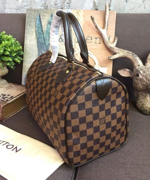 1:1 Replica Louis Vuitton LV Speedy 30 Damier Ebene Canvas Luxury Bag For Women N41364 - 11.8in/30cm