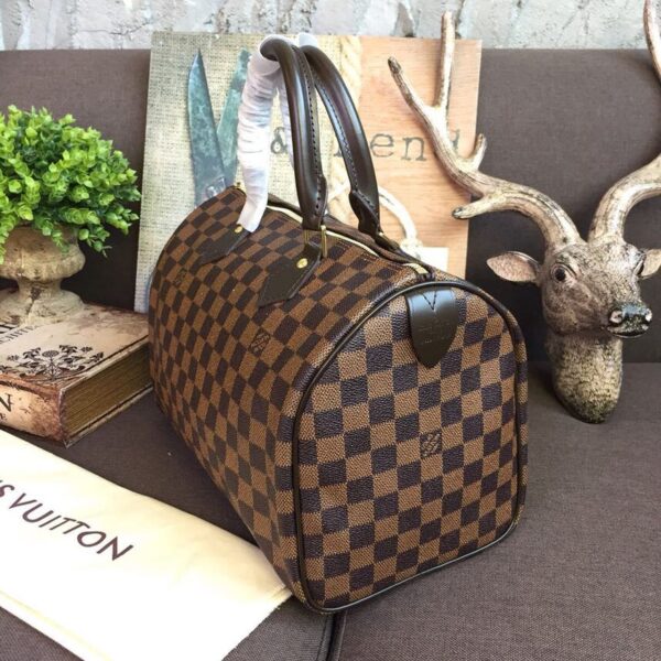 1:1 Replica Louis Vuitton LV Speedy 30 Damier Ebene Canvas Luxury Bag For Women N41364 - 11.8in/30cm