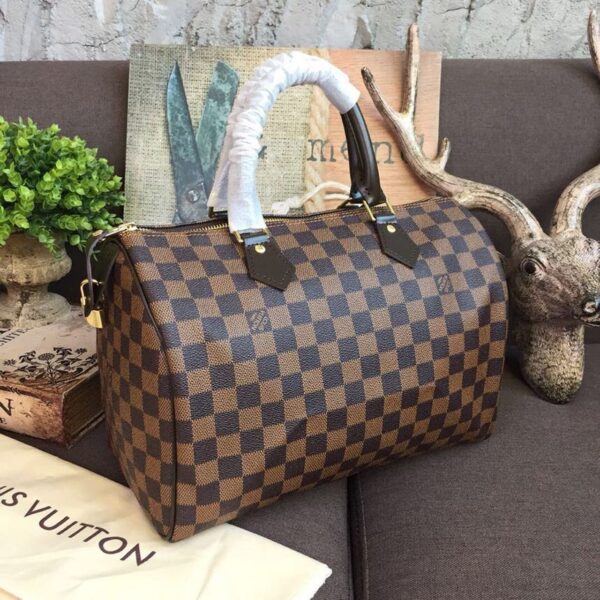 1:1 Replica Louis Vuitton LV Speedy 30 Damier Ebene Canvas Luxury Bag For Women N41364 - 11.8in/30cm