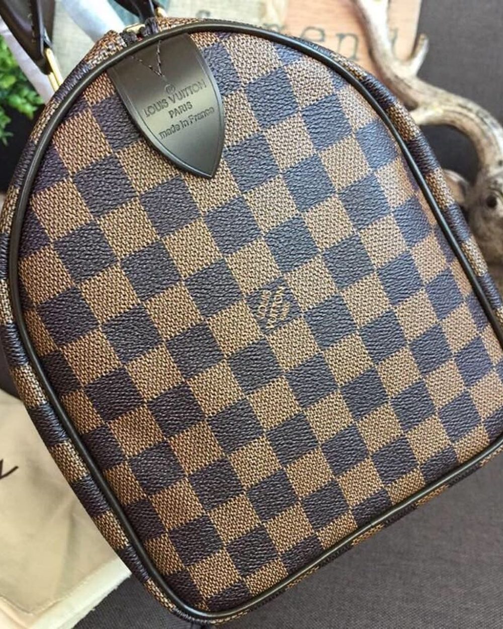 1:1 Replica Louis Vuitton LV Speedy 30 Damier Ebene Canvas Luxury Bag For Women N41364 - 11.8in/30cm