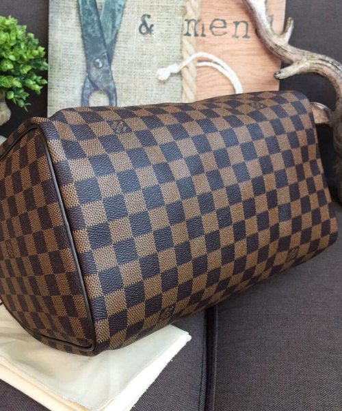 1:1 Replica Louis Vuitton LV Speedy 30 Damier Ebene Canvas Luxury Bag For Women N41364 - 11.8in/30cm