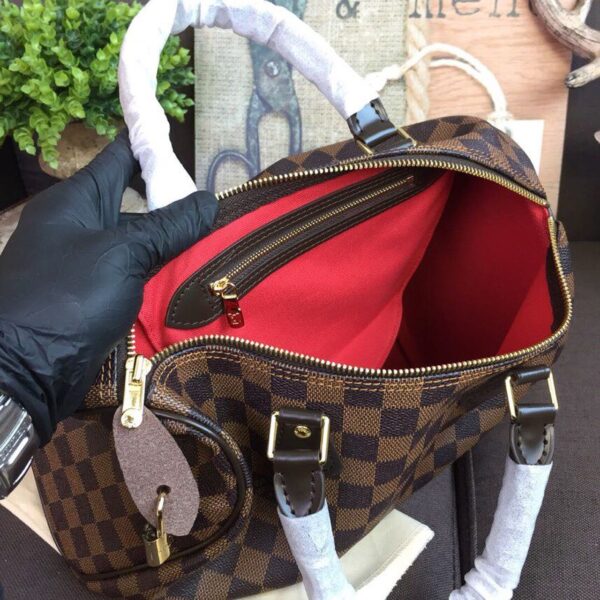 1:1 Replica Louis Vuitton LV Speedy 30 Damier Ebene Canvas Luxury Bag For Women N41364 - 11.8in/30cm