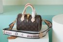 1:1 Replica Louis Vuitton LV Speedy Bandoulière 20 Monogram Canvas Black Luxury Bag For Women M46234 - 20cm/7.9in