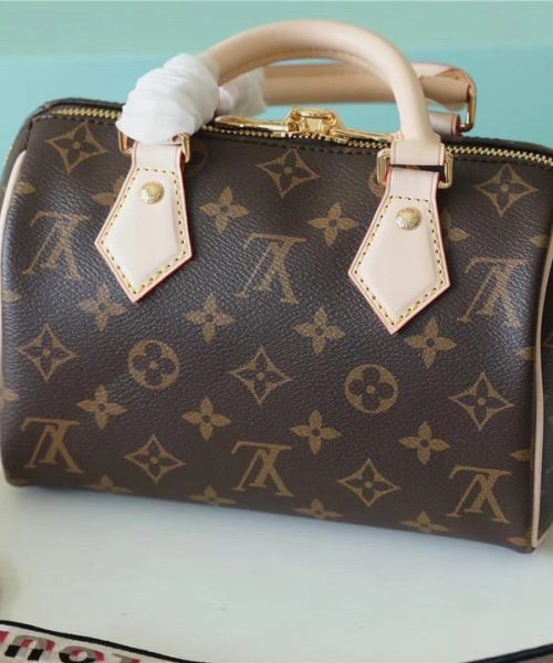 1:1 Replica Louis Vuitton LV Speedy Bandoulière 20 Monogram Canvas Black Luxury Bag For Women M46234 - 20cm/7.9in