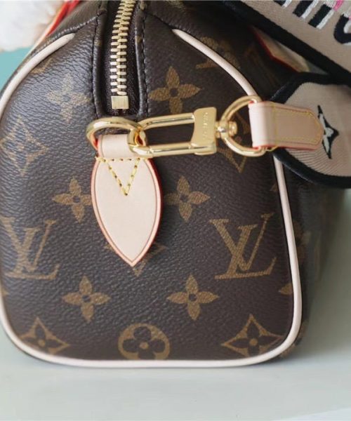 1:1 Replica Louis Vuitton LV Speedy Bandoulière 20 Monogram Canvas Black Luxury Bag For Women M46234 - 20cm/7.9in