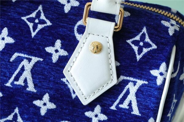 1:1 Replica Louis Vuitton LV Speedy Bandouliere 20 Monogram Blue Luxury Bag For Women M20751 - 20.5cm/8.1in