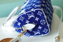 1:1 Replica Louis Vuitton LV Speedy Bandouliere 20 Monogram Blue Luxury Bag For Women M20751 - 20.5cm/8.1in