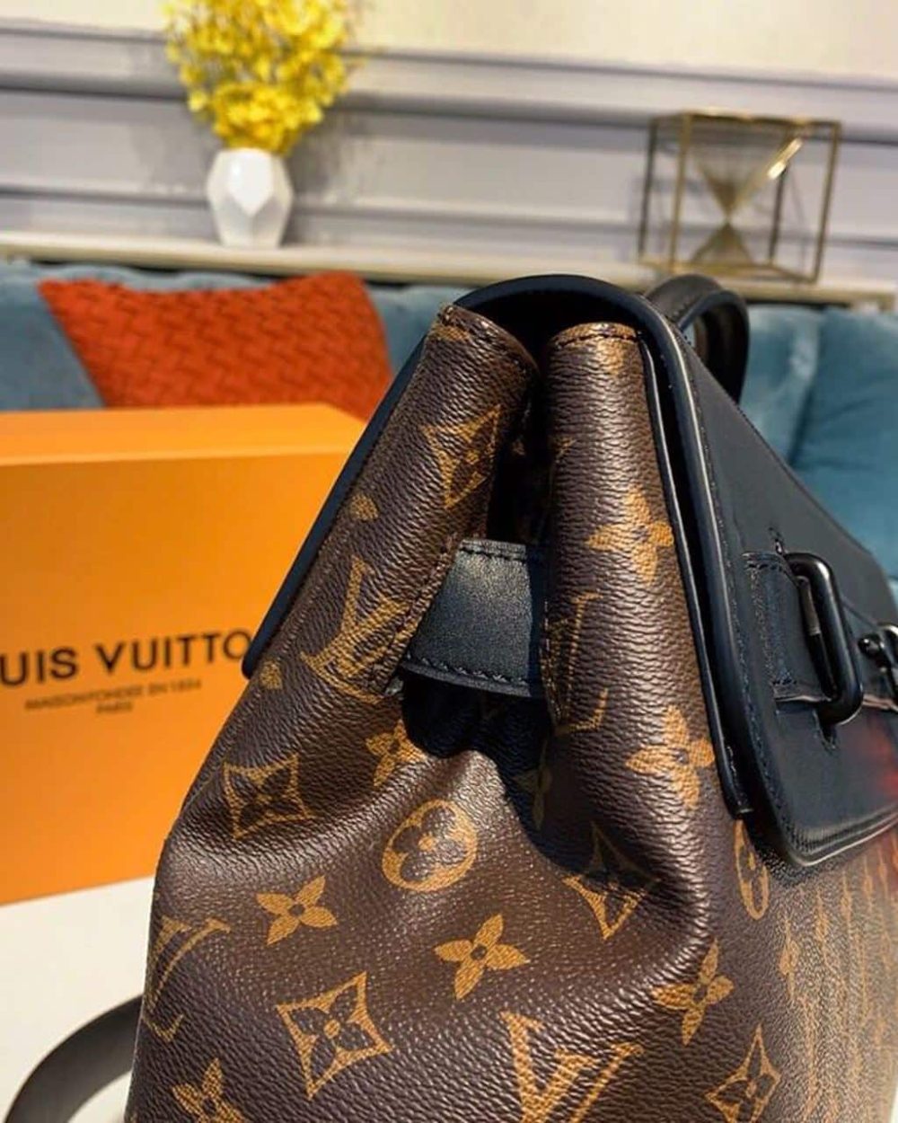 1:1 Replica Louis Vuitton LV Steamer PM Monogram Solar Ray Canvas Unique Bag For Men M44473 - 13.8in/35cm