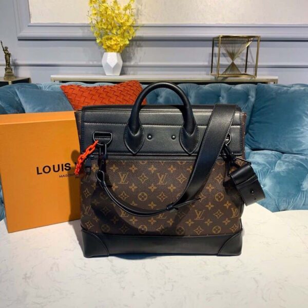1:1 Replica Louis Vuitton LV Steamer PM Monogram Solar Ray Canvas Unique Bag For Men M44473 - 13.8in/35cm