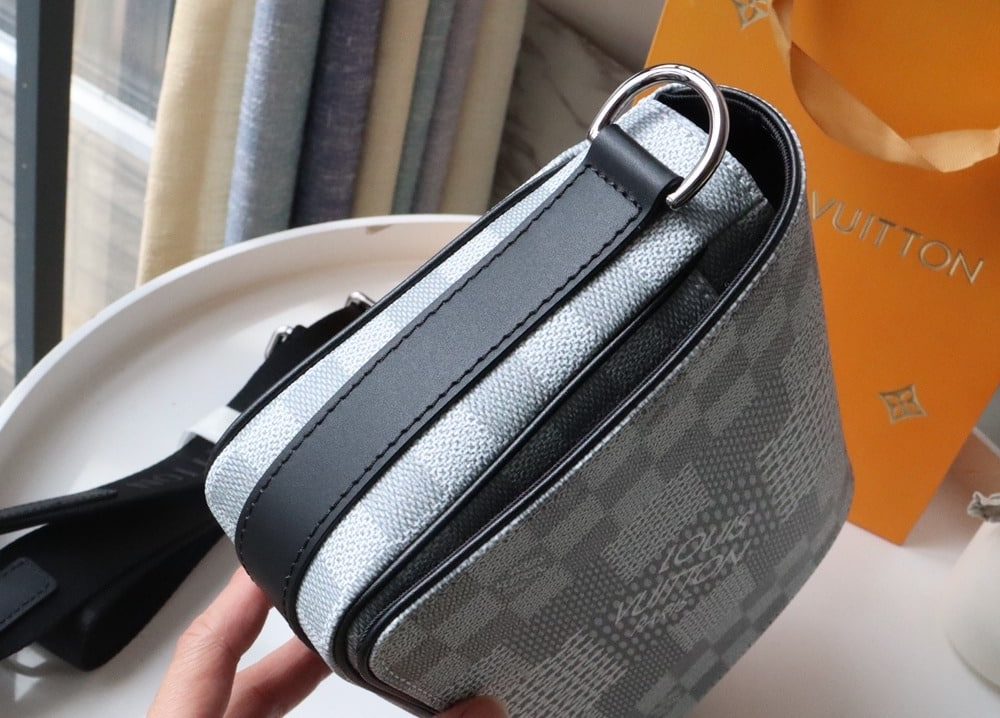 1:1 Replica Louis Vuitton LV Studio Messenger Damier Graphite Plaster Unique Bag For Men N50014 - 9.3in/25.3cm