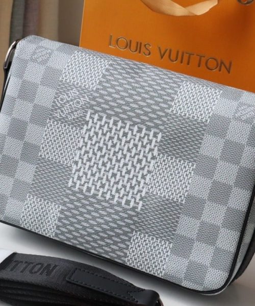 1:1 Replica Louis Vuitton LV Studio Messenger Damier Graphite Plaster Unique Bag For Men N50014 - 9.3in/25.3cm