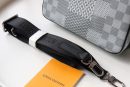 1:1 Replica Louis Vuitton LV Studio Messenger Damier Graphite Plaster Unique Bag For Men N50014 - 9.3in/25.3cm