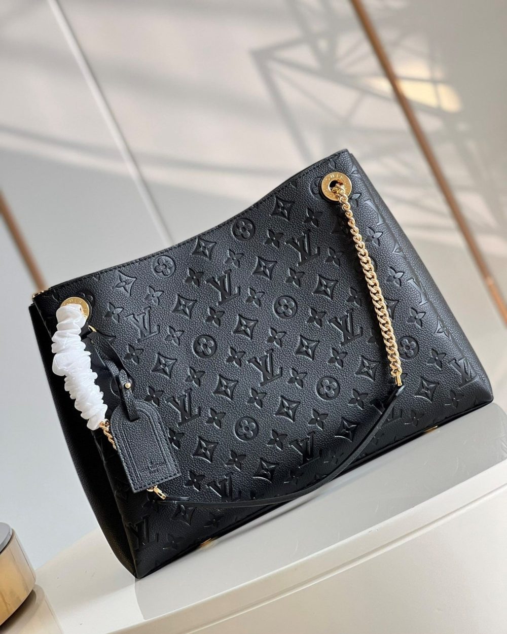 1:1 Replica Louis Vuitton LV Surene MM Monogram Empreinte Leather Luxury Bag For Women M43758 - 14.6in/37cm