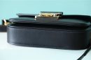 1:1 Replica Louis Vuitton LV Swing Black Leather Luxury Bag For Women M20393 - 24cm/9.4in