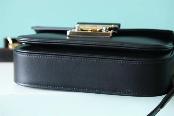 1:1 Replica Louis Vuitton LV Swing Black Leather Luxury Bag For Women M20393 - 24cm/9.4in