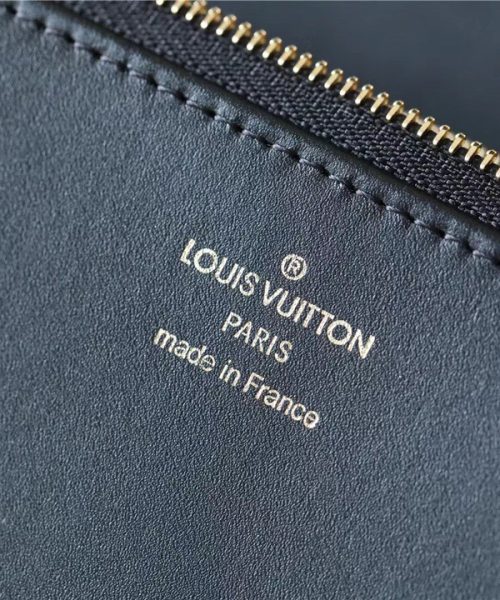 1:1 Replica Louis Vuitton LV Swing Black Leather Luxury Bag For Women M20393 - 24cm/9.4in
