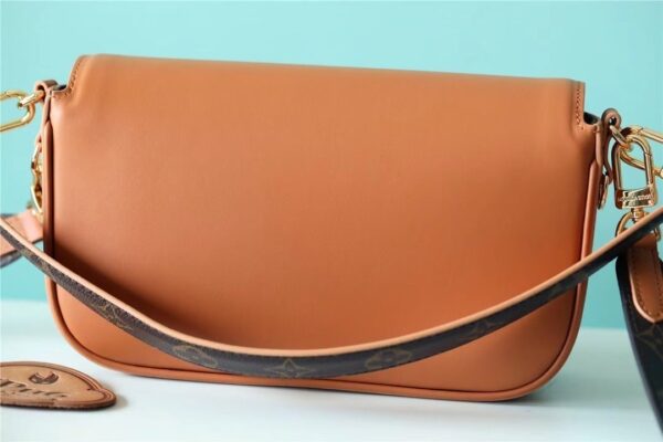 1:1 Replica Louis Vuitton LV Swing Monogram Hazelnut Brown Luxury Bag For Women M20396 - 24cm/9.4in