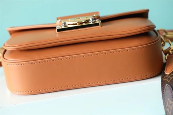 1:1 Replica Louis Vuitton LV Swing Monogram Hazelnut Brown Luxury Bag For Women M20396 - 24cm/9.4in