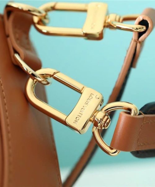 1:1 Replica Louis Vuitton LV Swing Monogram Hazelnut Brown Luxury Bag For Women M20396 - 24cm/9.4in